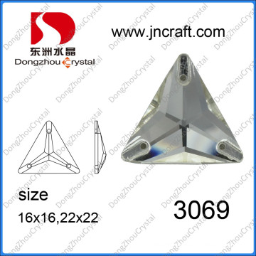 Triangle Shape Flat Back Glass Rhinestones (DZ-3069)